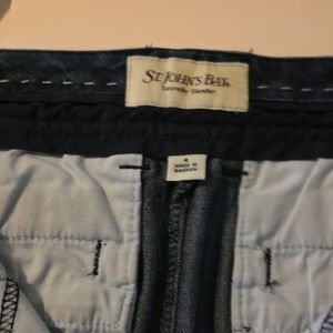 St. John's Bay Two-Tone Denim Waistband - Navy and Light Blue Short